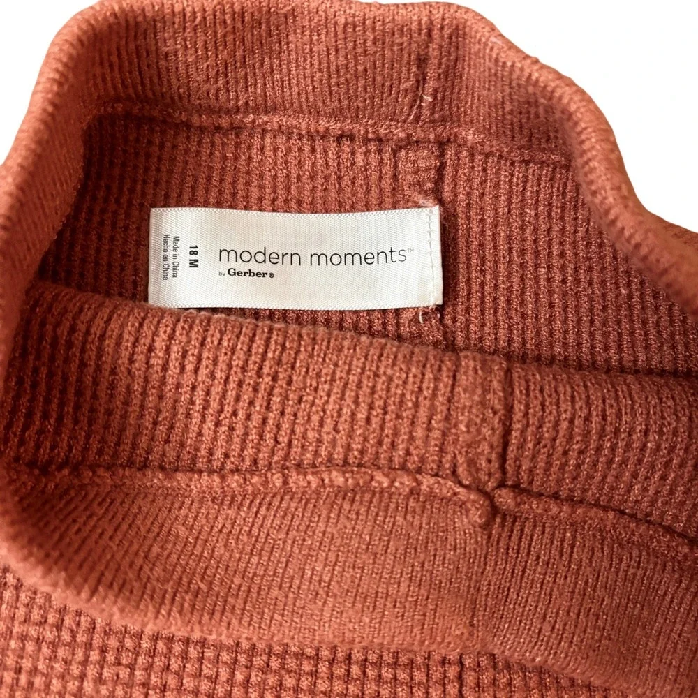Modern Moments Toddler Henley Sweater‎ & Wide-Leg Pant Stretch 2-Piece Set 18m
